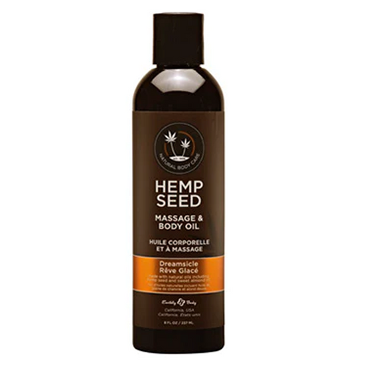 Earthly Body Hemp Seed Massage Oil Dreamsicle 8 oz