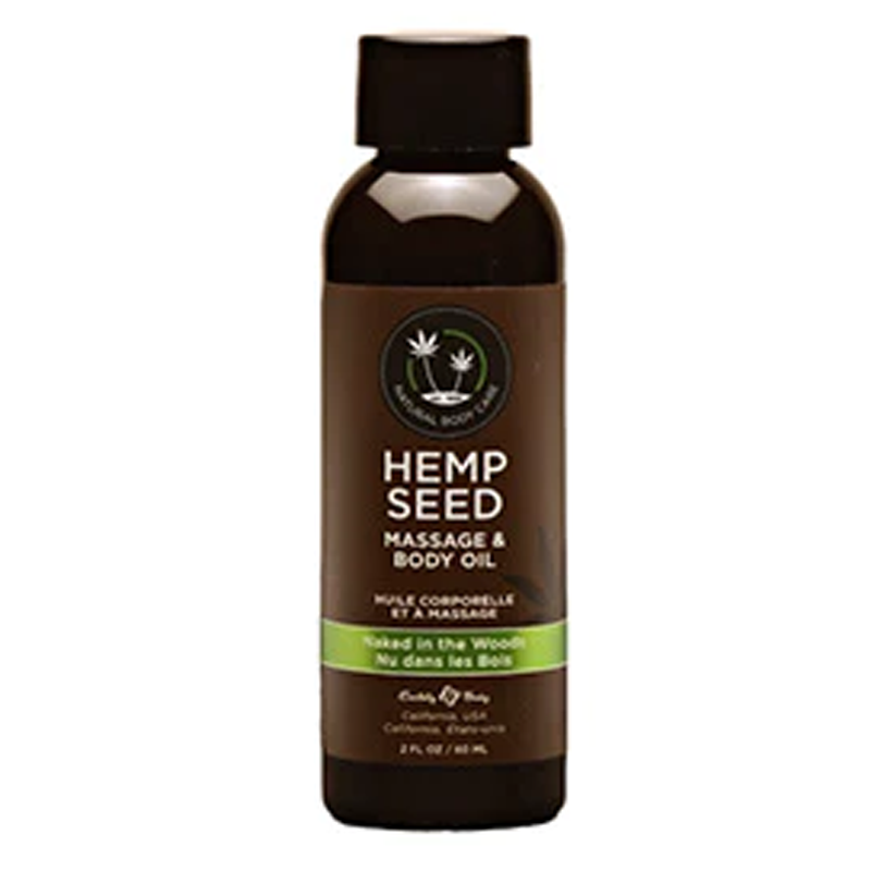 Earthly Body Hemp Seed Massage Oil Naked In The Woods 2 oz