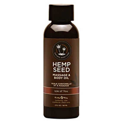 Earthly Body Hemp Seed Massage Oil Isle Of You 2 fl oz / 60 ml