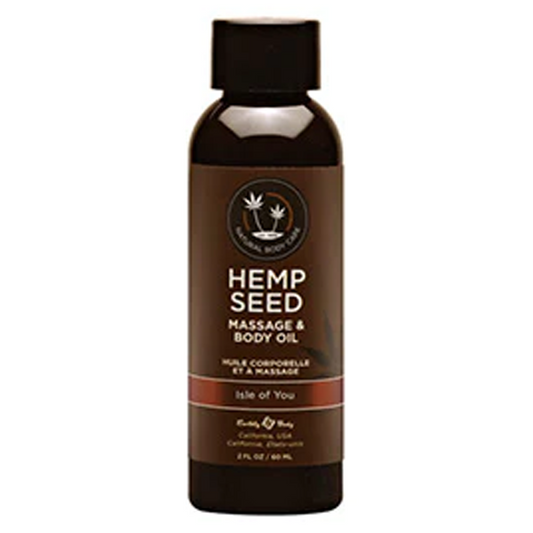 Earthly Body Hemp Seed Massage Oil Isle Of You 2 fl oz / 60 ml