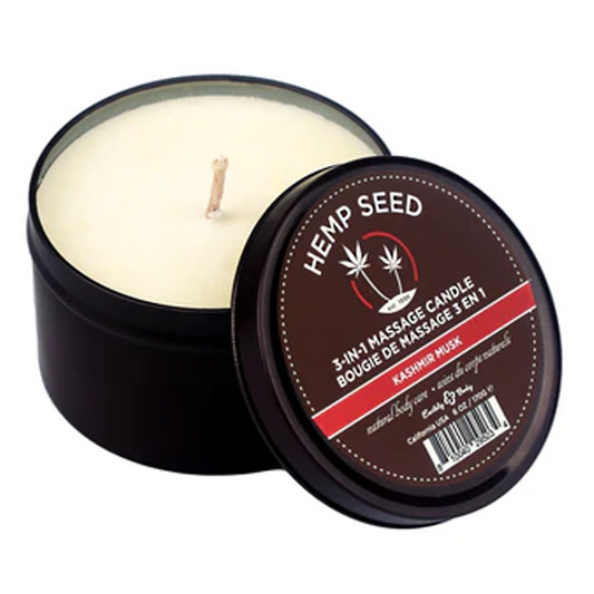 Earthly Body 3-in-1 Massage Candle Kashmir Musk 6 oz / 170 g