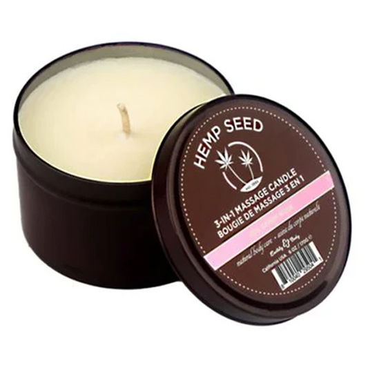Earthly Body 3-in-1 Massage Candle Zen Berry Rose 6 oz / 170 g
