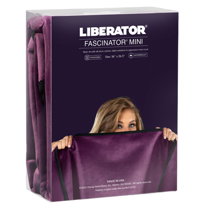 Liberator Fascinator Throw Mini Size - Aubergine