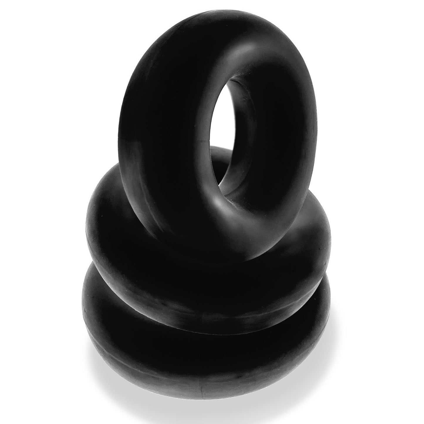 Oxballs Fat Willy 3-Pack Jumbo Cock Ring- BLACK