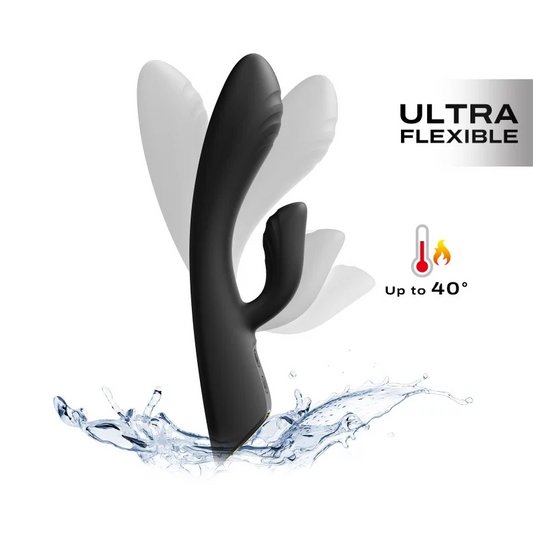 Dorcel Flexi Rabbit Warming Vibrator Black