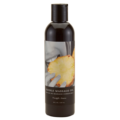 Earthly Body Pineapple Edible Massage Oil 8 fl oz / 237 ml