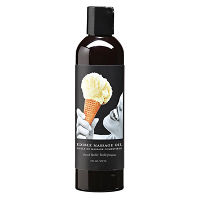 Earthly Body Edible Massage Oil Vanilla 8 fl oz / 237 ml