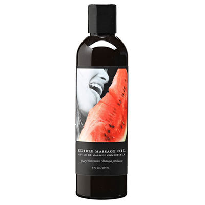 Earthly Body Watermelon Edible Massage Oil  8 fl oz / 237 ml