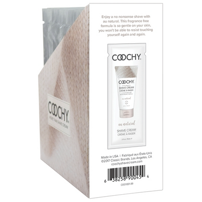 Coochy Shave Cream AU Natural 24pcs set