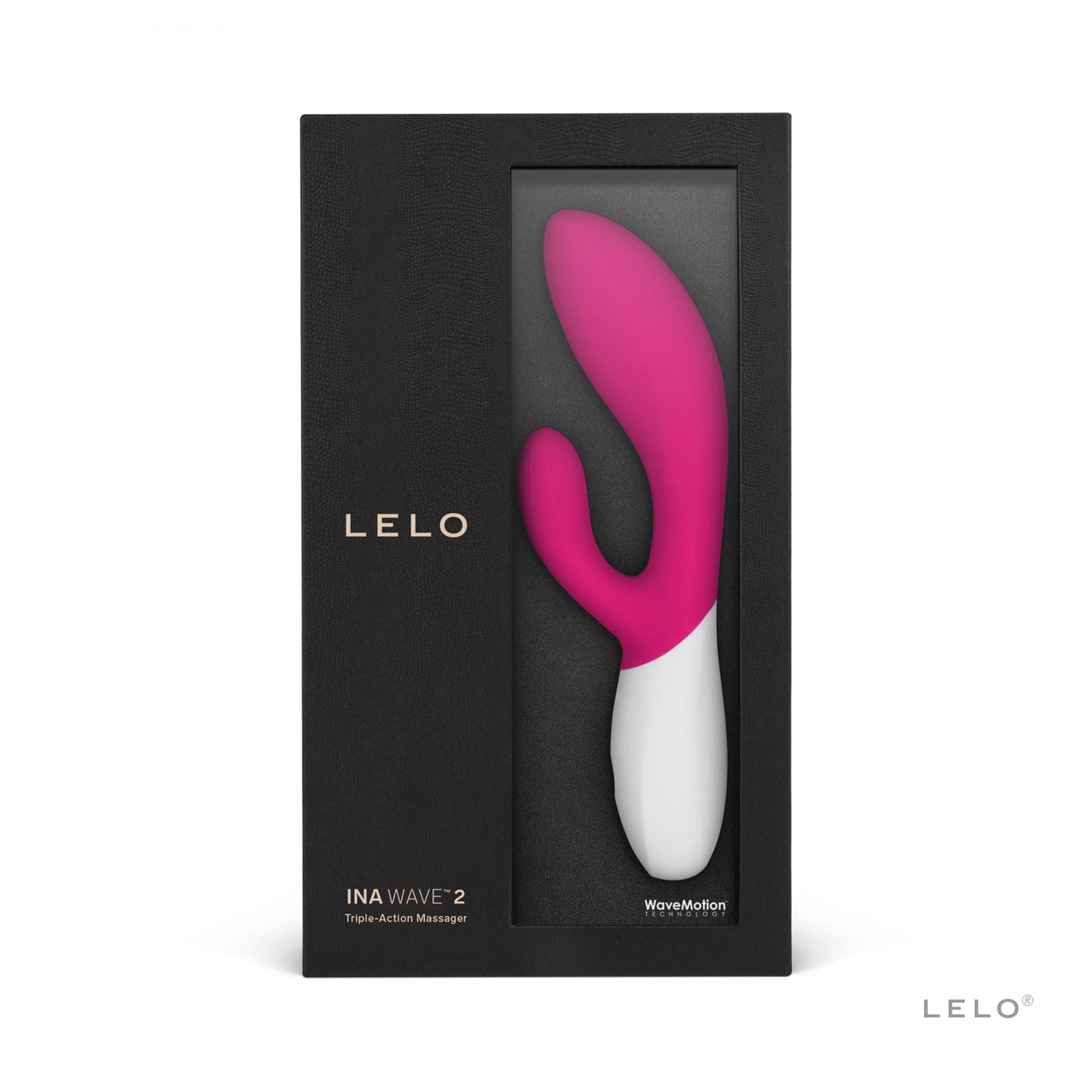 Lelo Ina Wave 2 Rabbit Vibrator Cerise