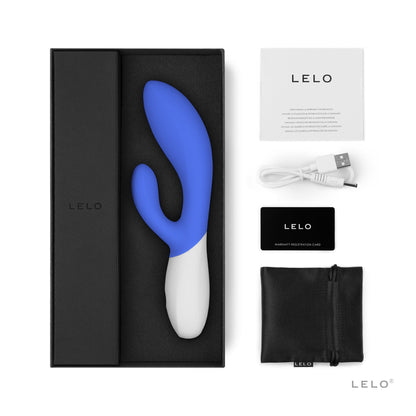 Lelo Ina Wave 2 Rabbit Vibrator California Sky