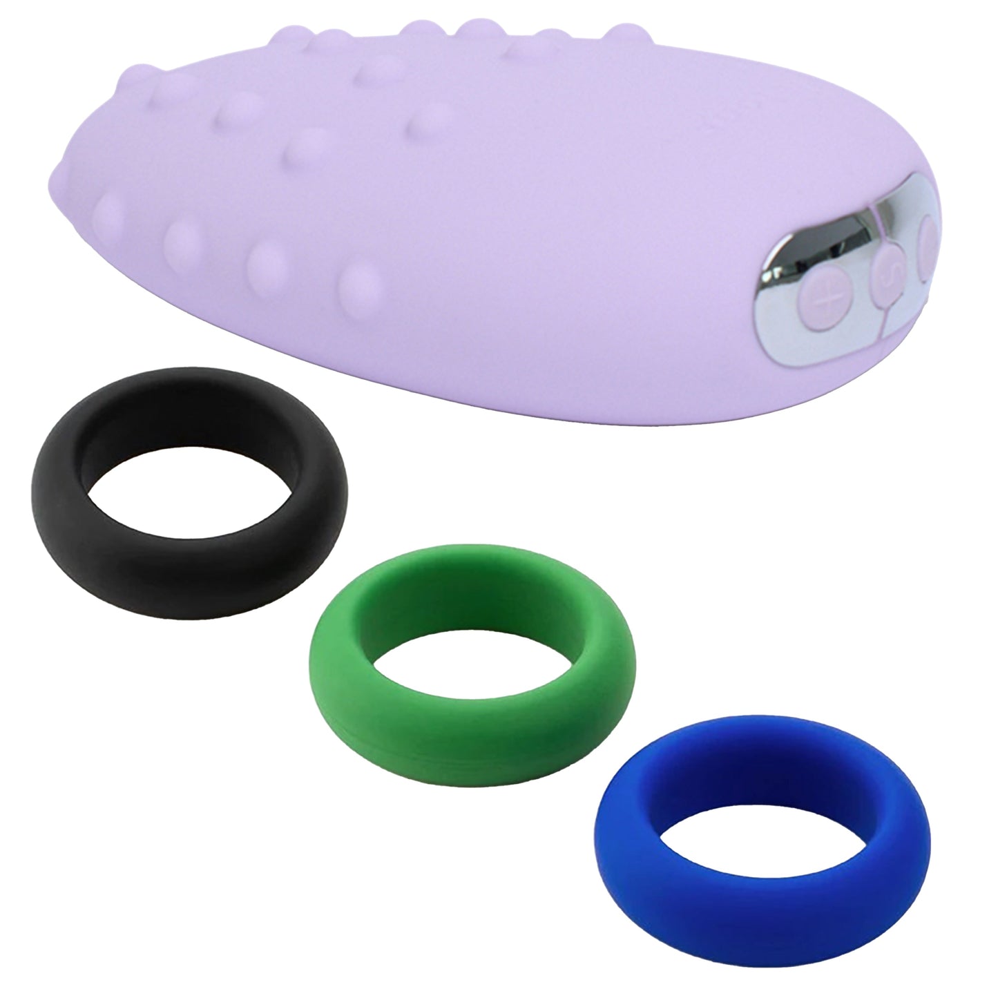 Je Joue Mimi Deux Clitoral Vibrator + GWP 3 Pack Silicone C-rings - Lilac