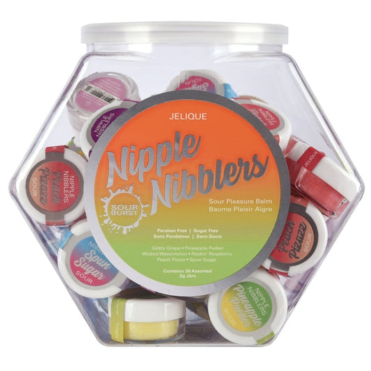 Jelique Nipple Nibblers Sour Pleasure Balm Assorted Bowl of 36
