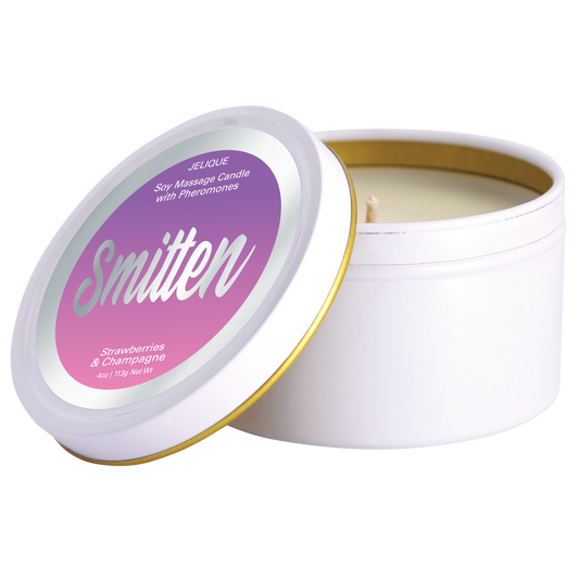 Jelique Massage Candle Smitten Strawberries & Champagne 4oz | 113g