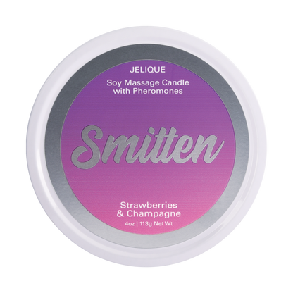 Jelique Massage Candle Smitten Strawberries & Champagne 4oz | 113g