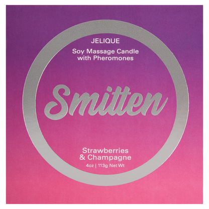 Jelique Massage Candle Smitten Strawberries & Champagne 4oz | 113g
