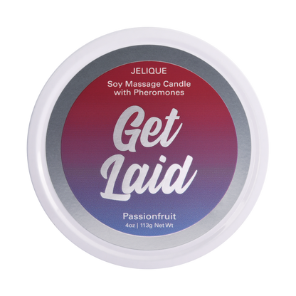Jelique Get Laid Passion Fruit Massage Candle 4oz | 113g