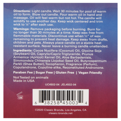 Jelique Get Laid Passion Fruit Massage Candle 4oz | 113g