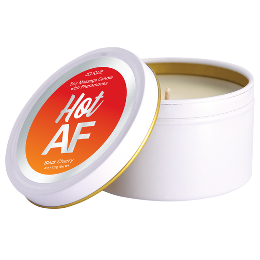 Jelique Hot AF Black Cherry Massage Candle 4oz | 113g