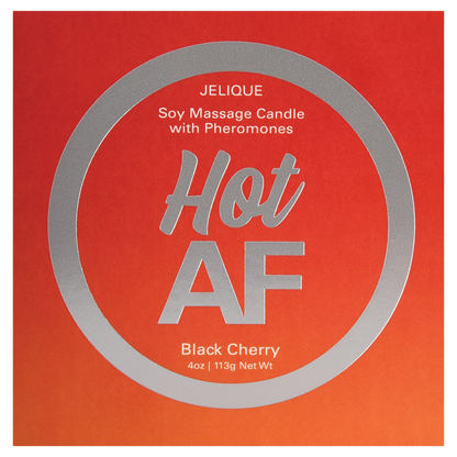 Jelique Hot AF Black Cherry Massage Candle 4oz | 113g