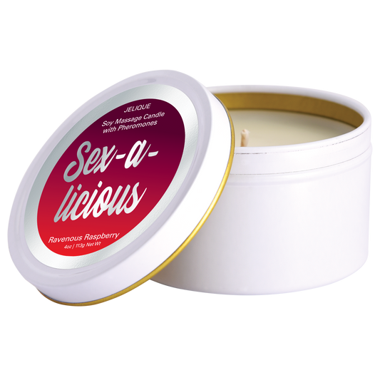 Jelique Sex-A-Licious Ravenous Raspberry Massage Candle
