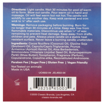 Jelique Sex-A-Licious Ravenous Raspberry Massage Candle