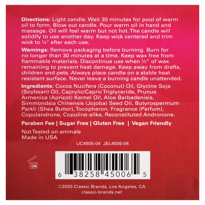 Jelique Netflix & Chill Berry Yummy Massage Candle 4oz | 113g