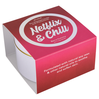 Jelique Netflix & Chill Berry Yummy Massage Candle 4oz | 113g