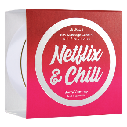 Jelique Netflix & Chill Berry Yummy Massage Candle 4oz | 113g