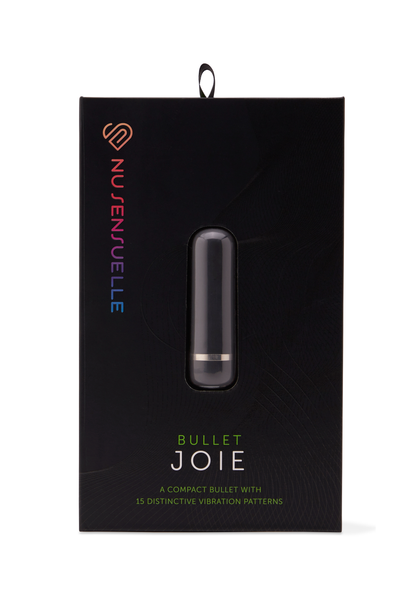 Nu Sensuelle Joie Rechargeable Blue Bullet Vibrator - Black