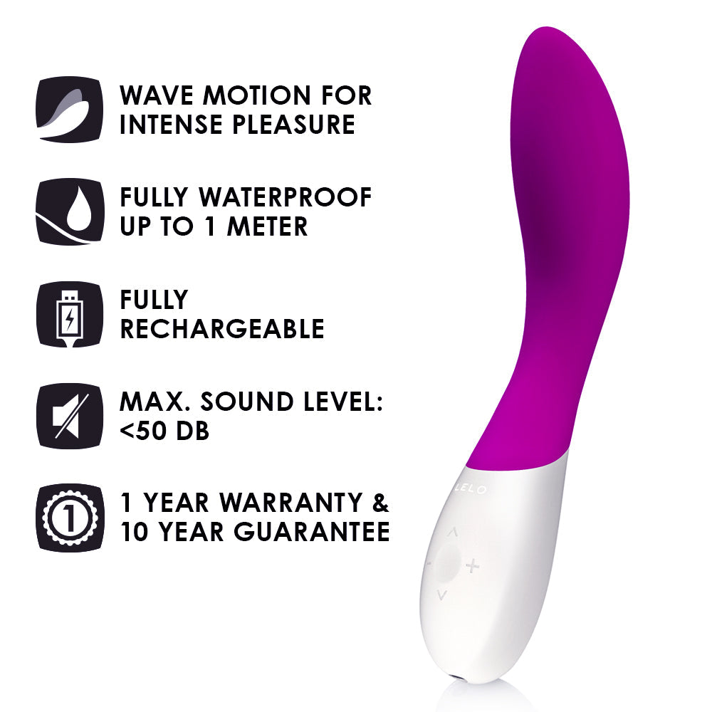 Lelo Mona Wave G-Spot Stimulator Deep Rose
