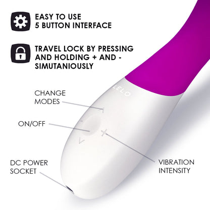 Lelo Mona Wave G-Spot Stimulator Deep Rose