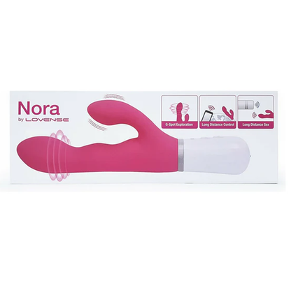 Lovense Nora Bluetooth Rabbit Vibrator - PINK