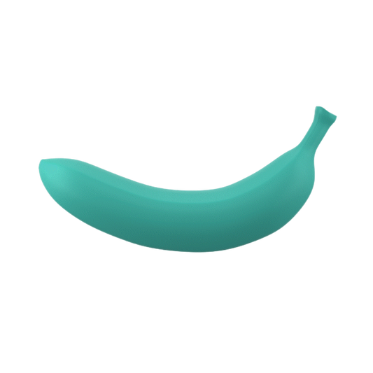Love to Love Oh Oui Banana Vibrator - BLUE LAGOON