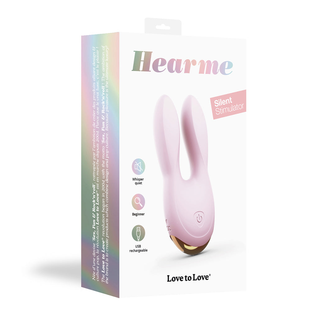 Love To Love Hear Me Silent Stimulator - BABY PINK