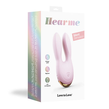 Love To Love Hear Me Silent Stimulator - BABY PINK