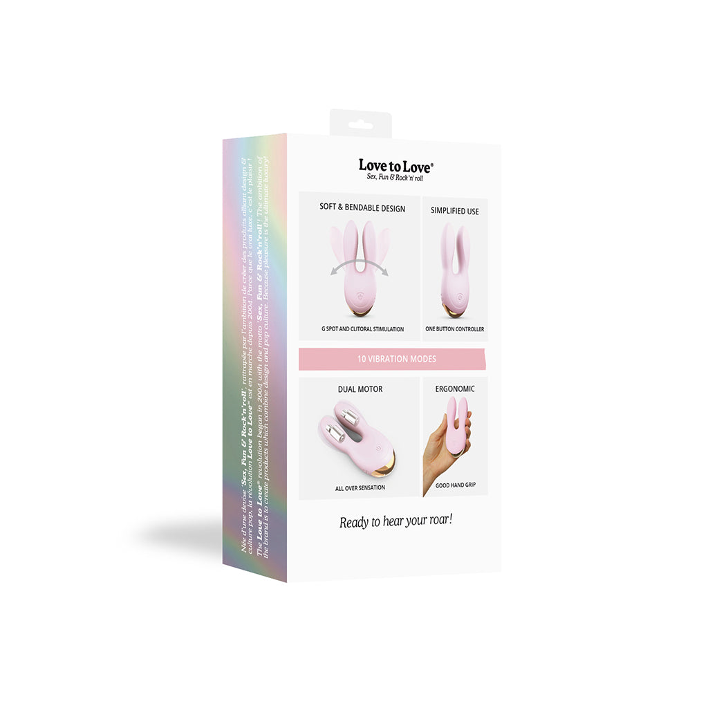Love To Love Hear Me Silent Stimulator - BABY PINK