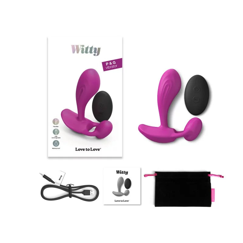 Love To Love Witty P/G-Spot Vibrator - SWEET ORCHID