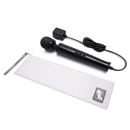 Le Wand Die Cast Plug-In Vibrating Massager - Black
