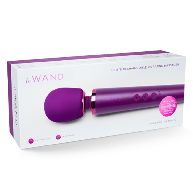Le Wand Petite Rechargeable Massager - Dark Cherry