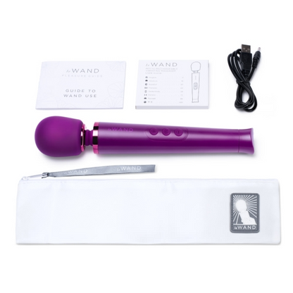 Le Wand Petite Rechargeable Massager - Dark Cherry