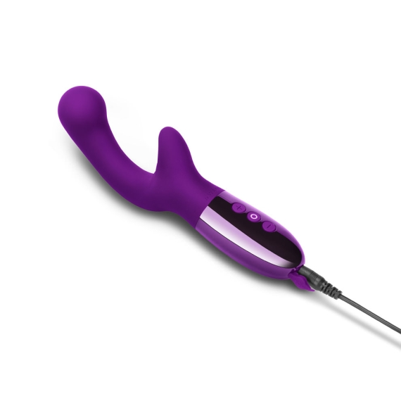 Le Wand XO Rabbit Vibrator - Dark Cherry