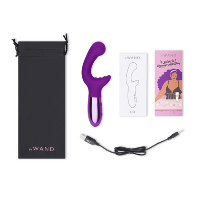 Le Wand XO Rabbit Vibrator - Dark Cherry