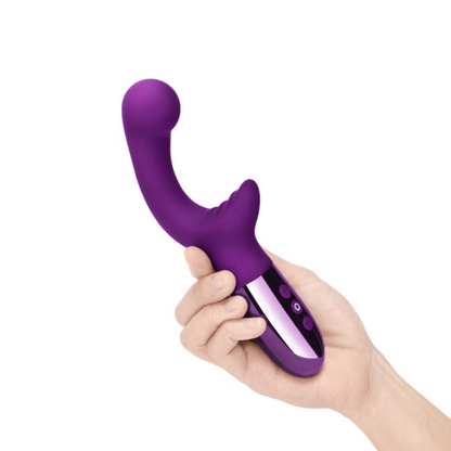 Le Wand XO Rabbit Vibrator - Dark Cherry