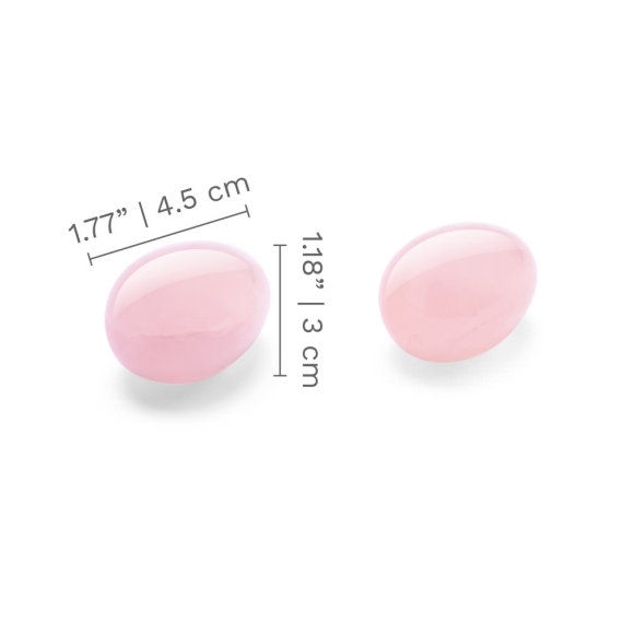 Le Wand Crystal Yoni Eggs - Rose Quartz