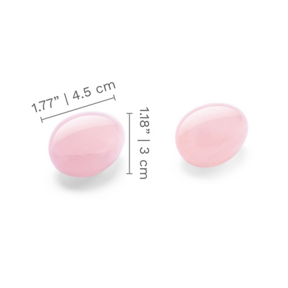 Le Wand Crystal Yoni Eggs - Rose Quartz