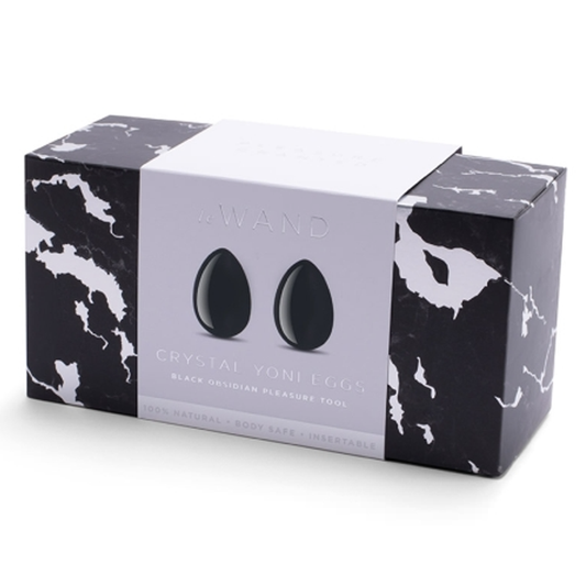 Le Wand Crystal Yoni Eggs - Black Obsidian