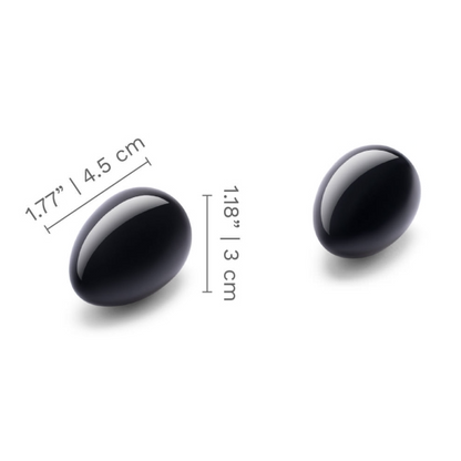 Le Wand Crystal Yoni Eggs - Black Obsidian