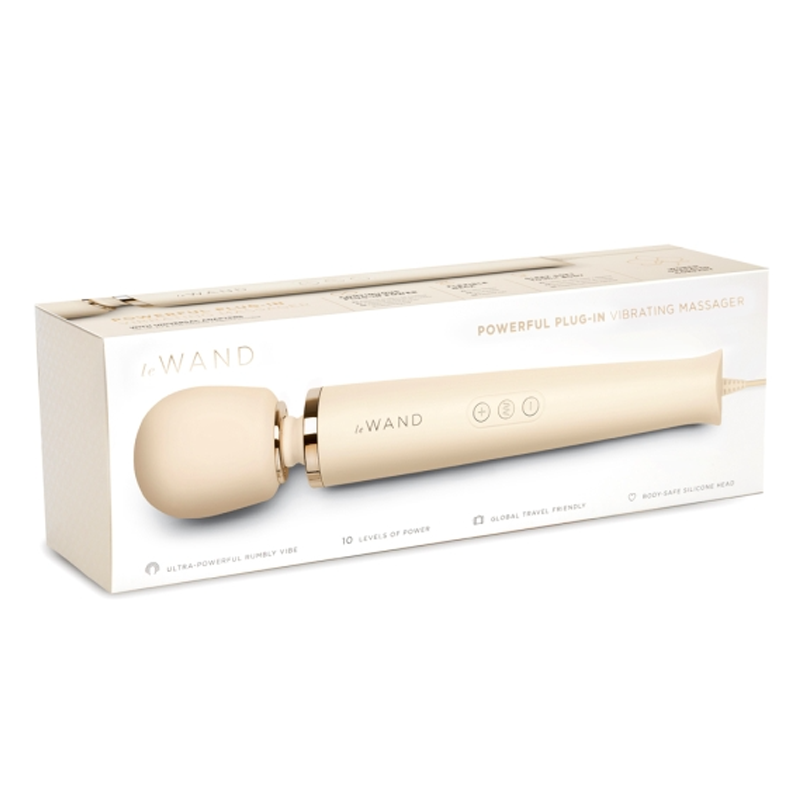 Le Wand Plug-In Vibrating Massager - Cream