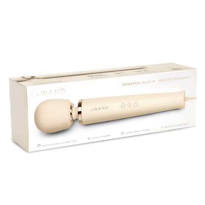Le Wand Plug-In Vibrating Massager - Cream
